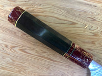 Custom Yu Kurosaki Fujin Hammered 240mm (10”) Gyuto Chef Knife- Ebony and stone
