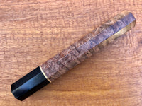 Custom Japanese Knife handle (wa handle) for 210-240mm - Redwood burl and horn