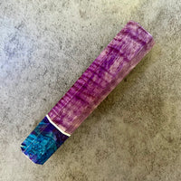 Custom Japanese Knife handle (wa handle) for 165-210mm: Dyed curly mango
