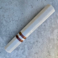Custom Japanese Knife handle (wa handle) for 165-210mm : White pearl and bronze double stripe