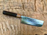 Custom Masutani VG1 Tsuchime Nakiri 180mm - Wenge and Leopard wood