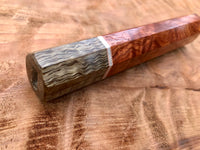 Custom Japanese Knife Handle (Wa Handle) - Siam Rosewood