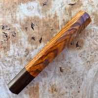 Custom Japanese Knife handle (wa handle) for 165-210mm - Cocobolo and African Blackwood