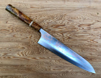 Custom Yu Kurosaki Houou Rainbow Colored Damascus VG10 Gyuto 240mm - 2 tone Amboyna