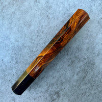 Custom Japanese Knife handle (wa handle) for 240mm - Sonoran desert ironwood and horn