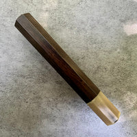 Discounted Custom Japanese Knife handle (wa handle) for 240mm - Brazilian rosewood and blonde horn