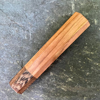 Custom Japanese Knife handle (wa handle) for 240mm - Yucatán rosewood and wenge