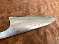 Takeshi Saji Rainbow Ao 2 Damascus 150mm petty - blade only