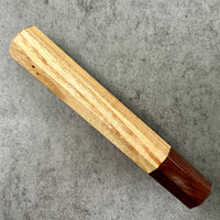 Custom Japanese Knife handle (wa handle) for 165-210mm : Rare American chestnut and Honduran Rosewood
