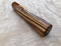 Custom Japanese Knife Handle (Wa Handle) - Zebrawood