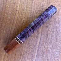 Custom Japanese Knife handle (wa handle) for 240mm - Dyed quilted maple and bubinga