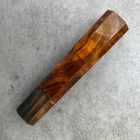 Custom Japanese Knife handle (wa handle) for 165-210mm : Desert Ironwood Burl and horn