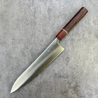 Custom Tsunehisa Ginsan 3 Migaki Gyuto 240 - East India Rosewood