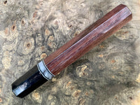 Custom Japanese Knife handle (wa handle) - East India Rosewood and horn