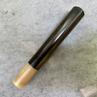 Discounted Custom Japanese Knife handle (wa handle) for 165-210mm - African Blackwood and blonde horn