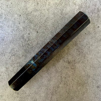 Custom Japanese Knife handle (wa handle) for 165-210mm: Dyed box elder and horn
