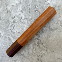 Custom Japanese Knife handle (wa handle) for 165-210mm : Pau Rosa and Honduran Rosewood
