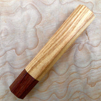 Custom Japanese Knife handle (wa handle) for 240mm - American chestnut and Honduran Rosewood