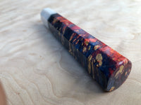 Custom Japanese Knife handle (wa handle) - Dyed Box Elder