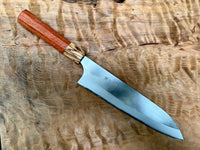 Custom Gihei Aogami 2 Gyuto 210mm - Curly Bubinga and Zebrawood