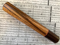 Custom Japanese Knife handle (wa handle) for 240mm - Zebrawood and wenge