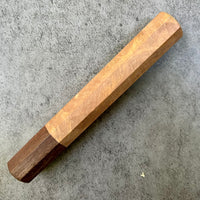 Custom Japanese Knife Handle for 210-225mm - Oak burl and katalox