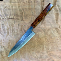 Custom Sugi Fujiwara Petty 150mm - Desert Ironwood
