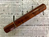 Custom Japanese Knife handle (wa handle) for 210mm - Figured Narra with Tasmanian Blackwood