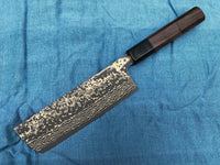 Takeshi Saji VG10W Rainbow Damascus Nakiri 170mm