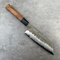 Custom Hatsukokoro Inazuma Aogami Super Bunka 175 mm - Tamboti and horn