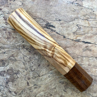 Custom Japanese Knife handle (wa handle) for 165-210mm - Olive and Tasmanian Blackwood