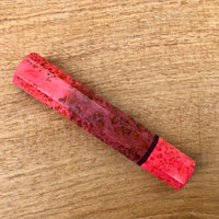 Custom Japanese Knife handle (wa handle) - double dyed box elder