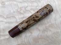 Custom Japanese Knife Handle - Elm burl