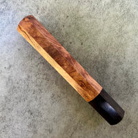 Custom Japanese Knife handle (wa handle) for 165-210mm: Honduran Rosewood and African Blackwood