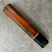 Custom Japanese Knife handle (wa handle) for 165-210mm: Curly Siamese Rosewood