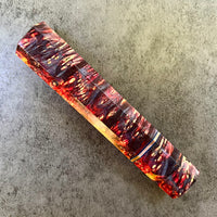 Custom Japanese Knife handle (wa handle) for 165-210mm: Cosmic dyed box elder
