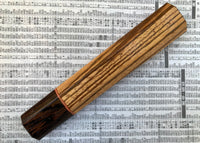 Custom Japanese Knife handle (wa handle) for 240mm - Zebrawood and wenge