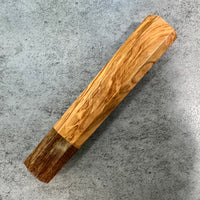 Custom Japanese Knife handle (wa handle) - Olive and Tasmanian Blackwood