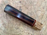 Custom Japanese Knife handle (wa handle) - Nice African Blackwood and Sugi Cedar