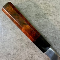 Custom Hatsukokoro Komorebi B2 Gyuto 210mm - Desert ironwood burl and horn