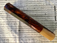 Custom Japanese Knife handle (wa handle) for 240 - Ironwood burl and horn