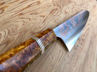 Custom Yu Kurosaki Houou Rainbow Colored Damascus VG10 Gyuto 240mm - 2 tone Amboyna