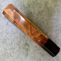 Custom Japanese Knife handle (wa handle) for 240mm - Curly Sequoia and horn