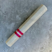 Custom Japanese Knife handle (wa handle) for 240mm : White pearl and pink double stripe