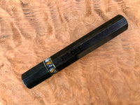 Custom Japanese Knife Handle - Gabon Ebony and Micarta