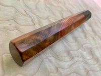 Custom Japanese Knife handle (wa handle) - Curly Siamese Rosewood