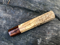 Custom Japanese Wa Handle - Curly mango and ironwood