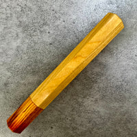 Custom Japanese Knife handle (wa handle) for 240mm - Ceylon Satinwood and Cocobolo