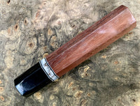 Custom Japanese Knife handle (wa handle) - East India Rosewood and horn