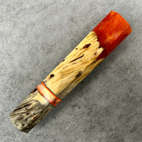 Custom Japanese Knife handle (wa handle) for 165-210mm: Buckeye Burl Hybrid